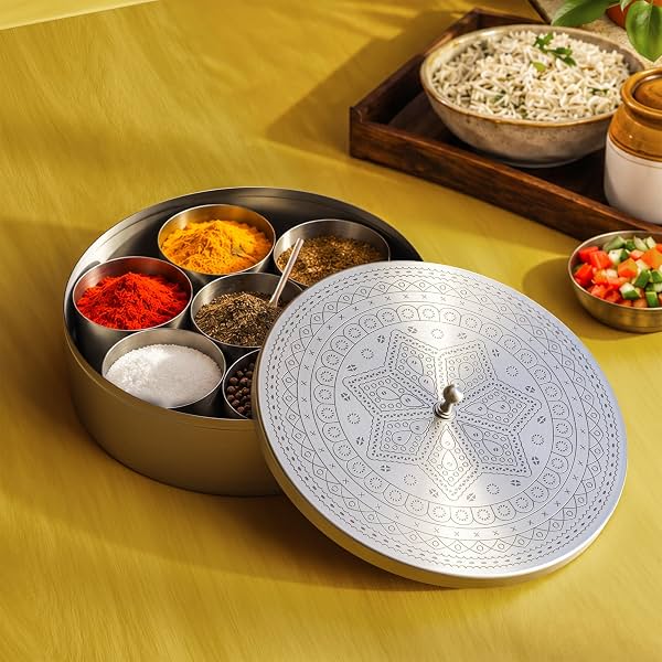 CÜRAA Stainless Steel Masala Dani | By Chef Sanjyot Keer