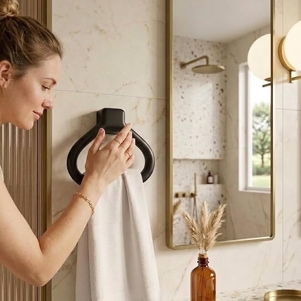 CIPLA PLAST Modern Wall Mounted Towel Ring Holder