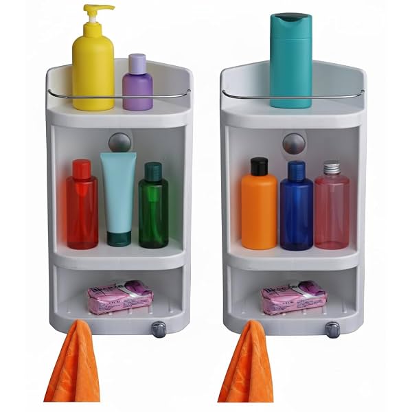 CIPLAPLAST Plastic Caddy Corner Cabinet (Set of 2)