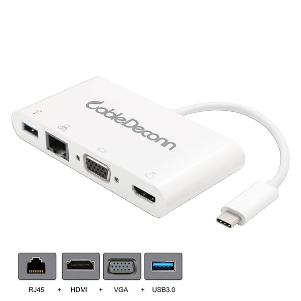 CableDeconn 4-in-1 USB-C Hub Adapter