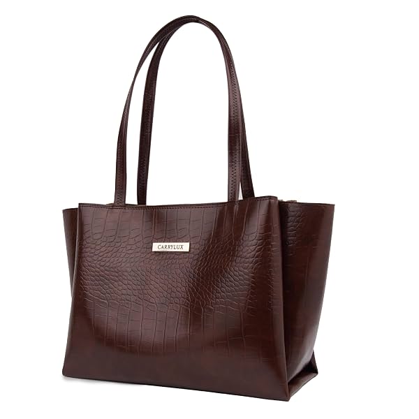 Carrylux Large Capacity Croco Pattern Tote Bags