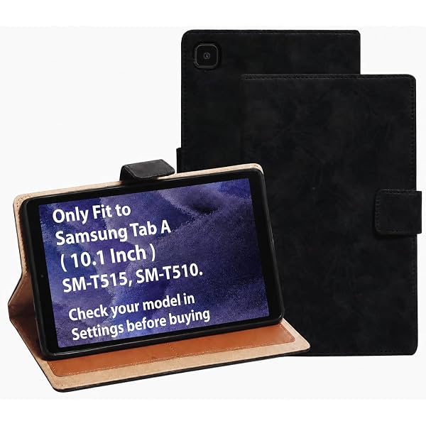Caseous Synthetic Leather Flip Cover Case Back for Samsung Galaxy Tab A 10.1"