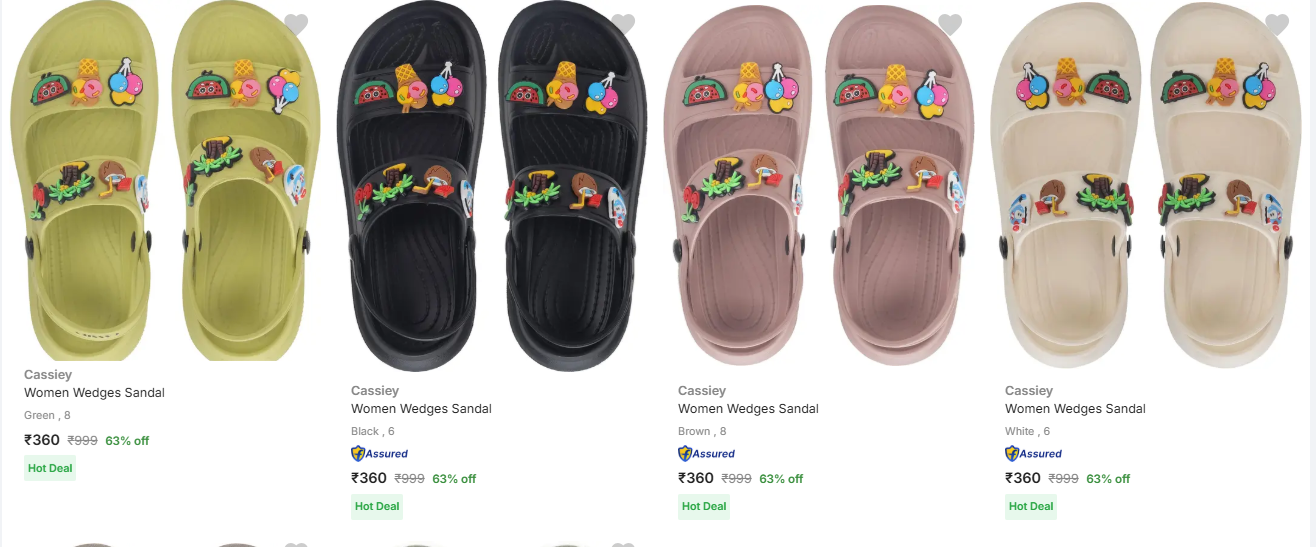 Cassiey Women's Wedges at minimum 50% Discount