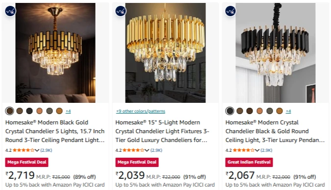 Ceiling Pendant Light at minimum 90% Discount