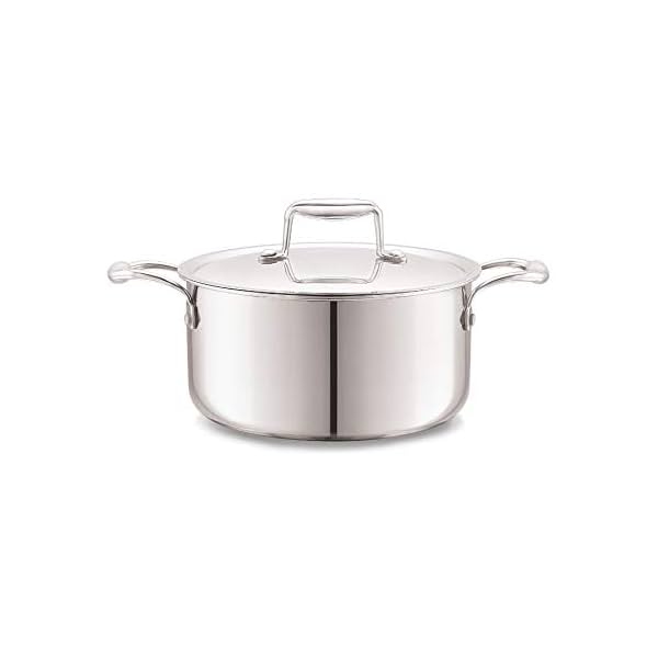 Cello Tri-Ply 22 cm Stainless Steel Cookware Casserole, 4 LTR