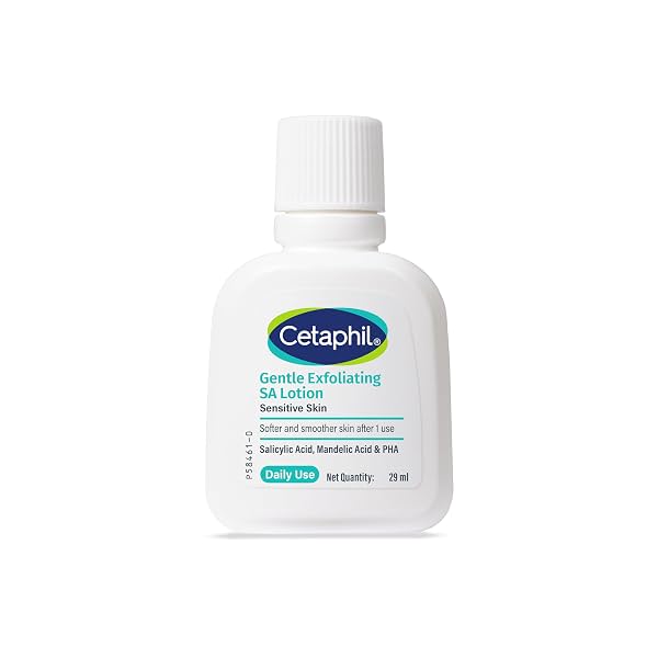 Cetaphil Gentle Exfoliating SA Lotion 29ml | Lightweight Daily Moisturizer with Salicylic Acid, Mandelic Acid & Gluconol