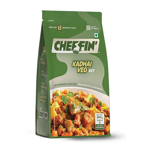 Cheffin Kadhi Veg Masala Kit, 285g | Complete Curry in 3 Easy Steps