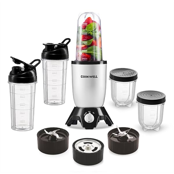 Cookwell Bullet Mixer Grinder, 600 Watts - 2 Year Warranty