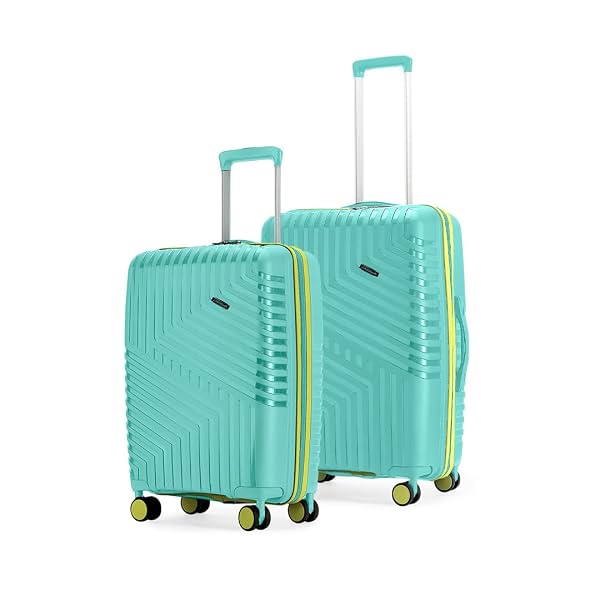 Core Set of 2 Trolley Bags Cabin + Medium Polypropylene Hard Suitcase