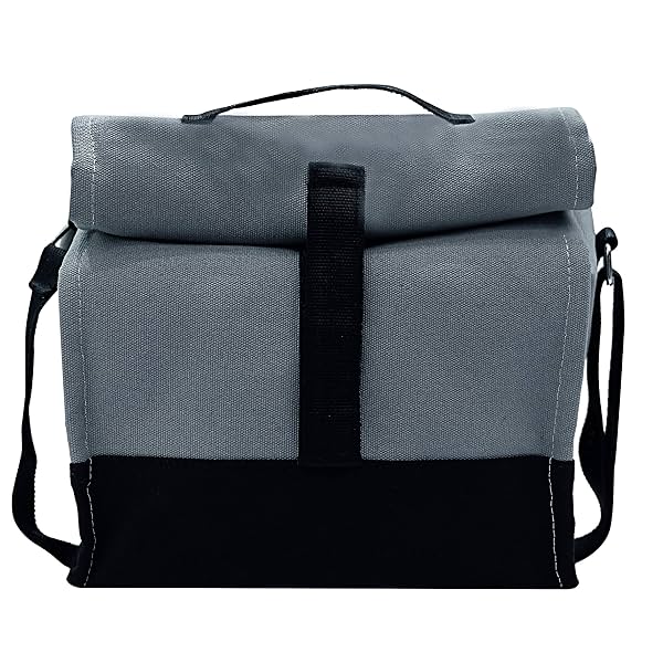 Cotton Sling Thermal Lunch Tiffin Bag with Bottle
