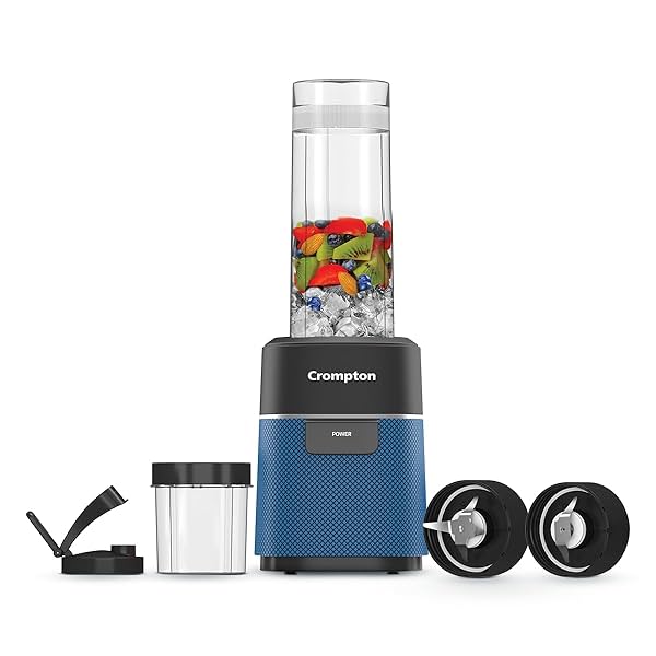 Crompton Ameo Fresh | Premium Nutri Blender | Smoothie Maker | Blender Mixer Grinder | Maxi Blend Technology | Smart saf