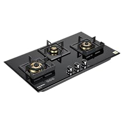 Crompton Optime 78 cm 3 Burners Built-in Glass HOB with Digital Timer