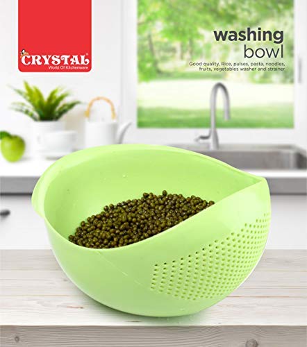Crystal Plastic Vegetable Bowl Strainer