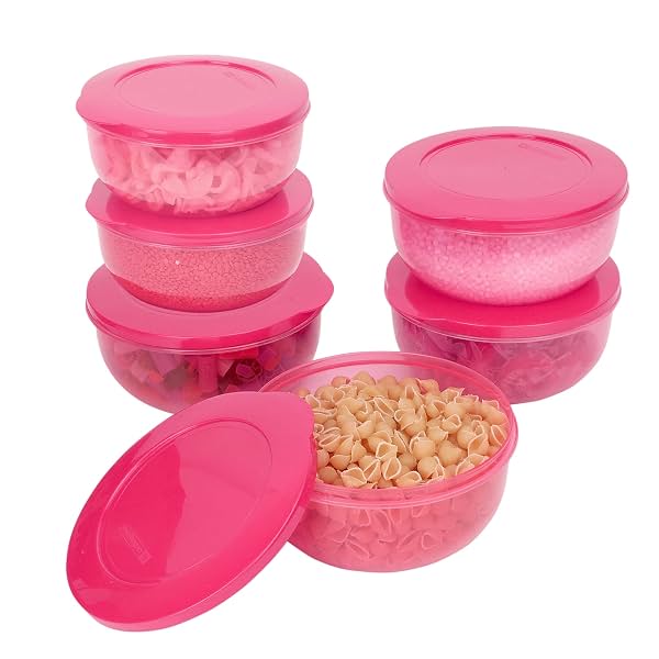 Cutting EDGE 1950ml Eco Storage Container & Organizer Set of 6 (Pink)