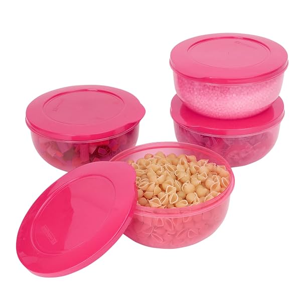 Cutting EDGE 900ml Eco Storage Container & Organizer Set of 4 (Pink)
