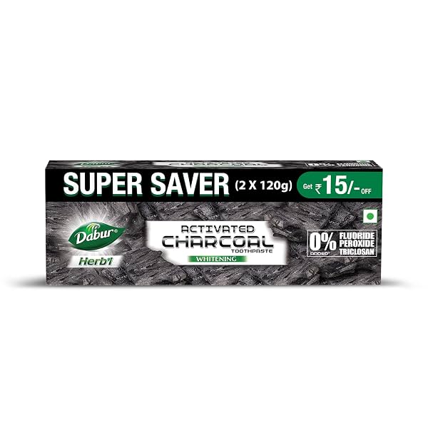 DABUR Herb'L Activated Charcoal Toothpaste 240G