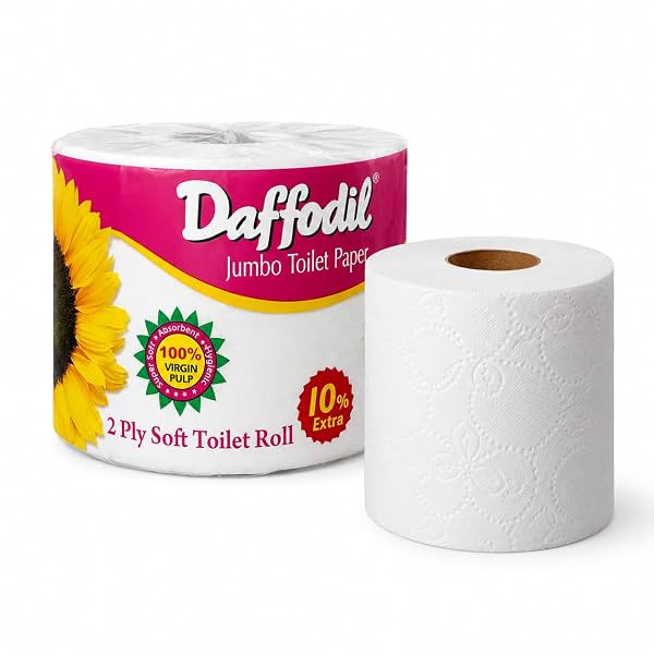 DAFFODIL 2 Ply Toilet Tissue Roll (1200 Sheets)