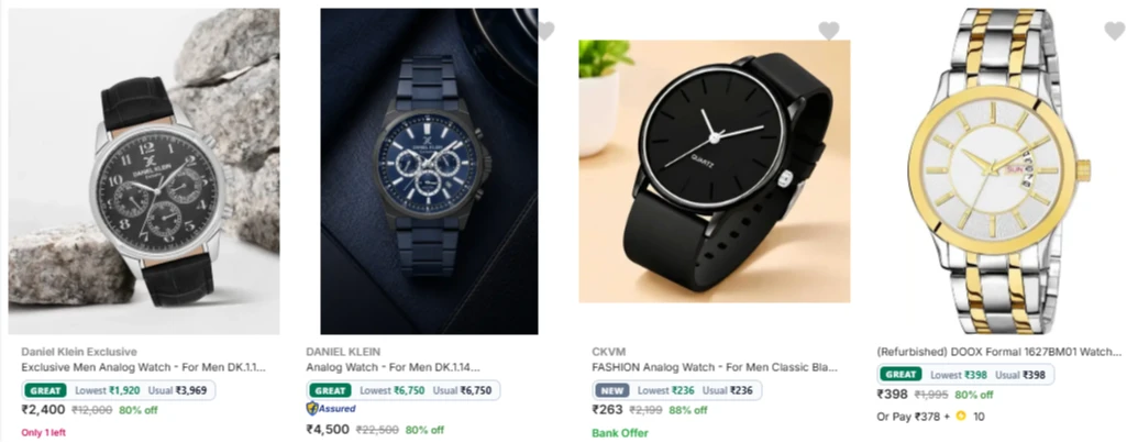 DANIEL KLEIN Men's Watches up to 88% Discount