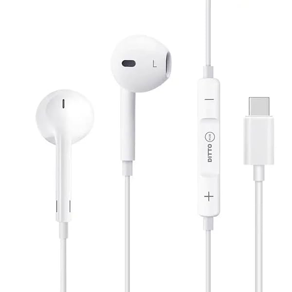 DH-1106 Extra Bass Wired Type-C Earphones with Mic