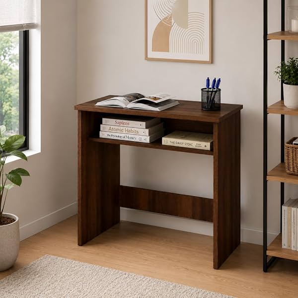 DIY Engineered Wood Computer Table, Compact Study Desk for Home Office