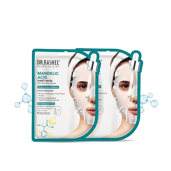 DR.RASHEL Mandelic Acid Face Sheet Mask 20g Pack of 2