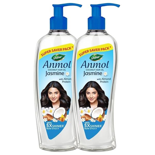 Dabur Anmol Jasmine Coconut Hair Oil 475ml pack of 2