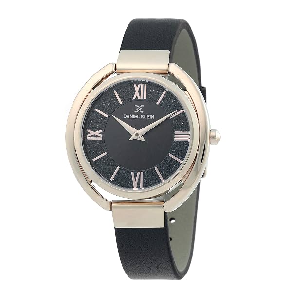 Daniel Klein Analog Gunmetal Dial Women's Watch