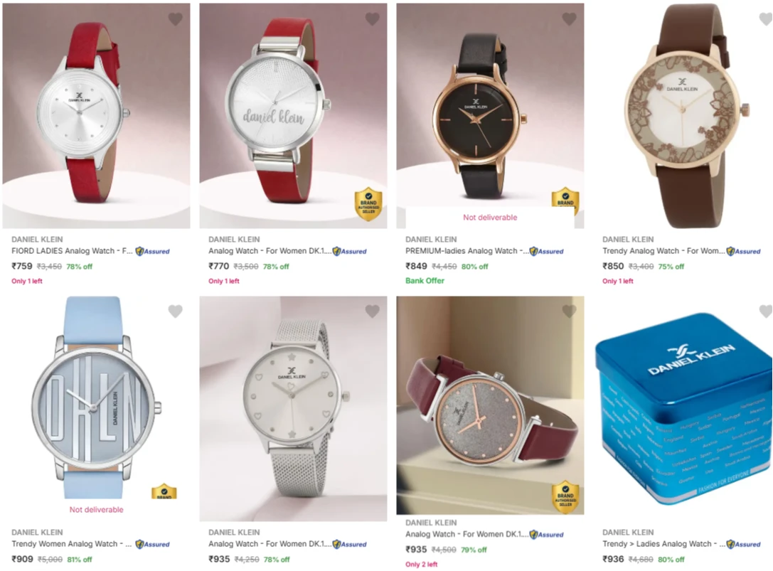 Daniel klien watches up to 80% Discount