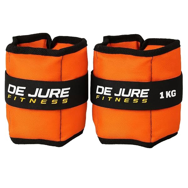 De Jure Fitness Adjustable Ankle & Wrist Weights - 1kg pack of 2 (2kg)