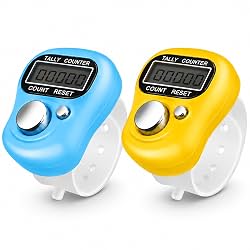 Digital Tally Counter Electronic Finger Clicker with LCD Screen and Strap Pack