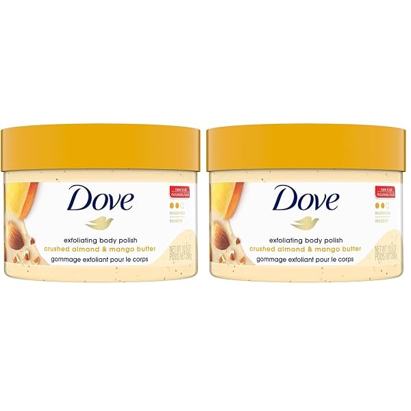 Dove Exfoliating Body Polish Scrub for Dry Skin (298g Each Pack of 2)