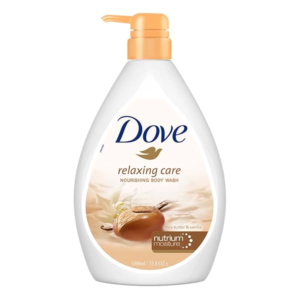 Dove Relaxing Shea Butter Body Wash with Vanilla for Soft Skin 1L