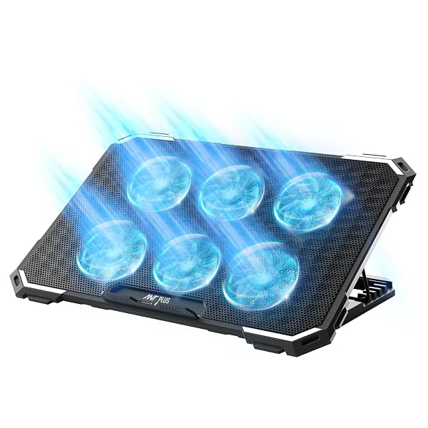 Dracula 60 Laptop Cooling Pad, Gaming Laptop Cooler with 6 * 1 Quite Fans