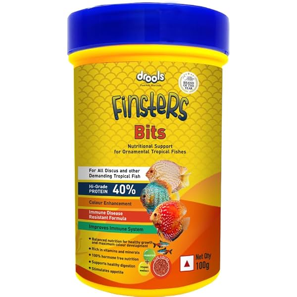 Drools Finsters Bits Fish Food 100g High Protein