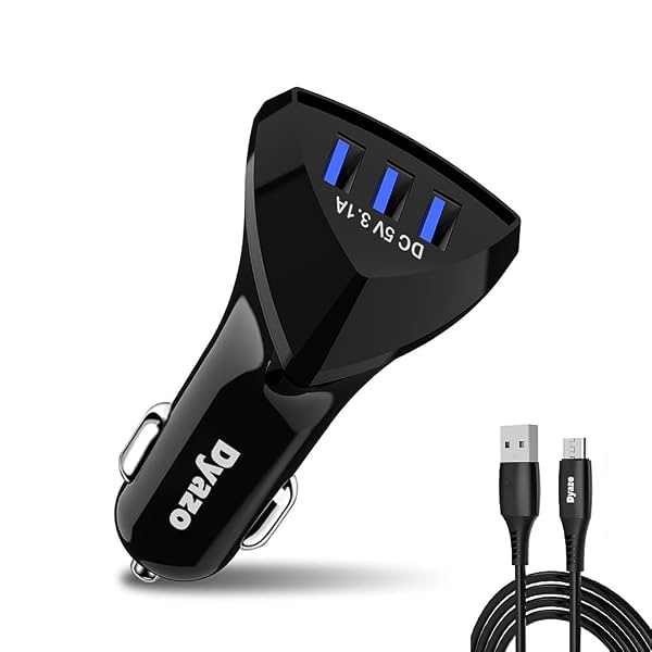 Dyazo Smart 3 Port USB Car Charger Compatible for Samsung Galaxy S 7/6/
