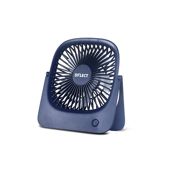 Dylect® Briza Flow Foldable Rechargeable Fan 2000mAh Battery 4 Speed Modes with Natural Breeze Mode