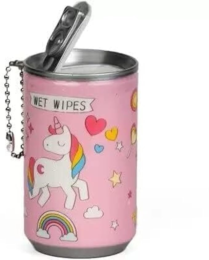 ECLET Unicorn Tin Shape Mini Wet Wipes Tissue Box