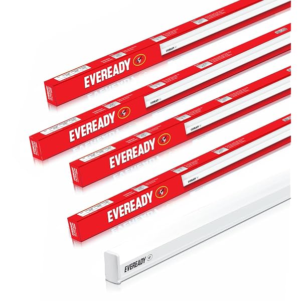 EVEREADY 20W Ultraslim LED Batten/Tubelight, Home & Office, Pack of 4