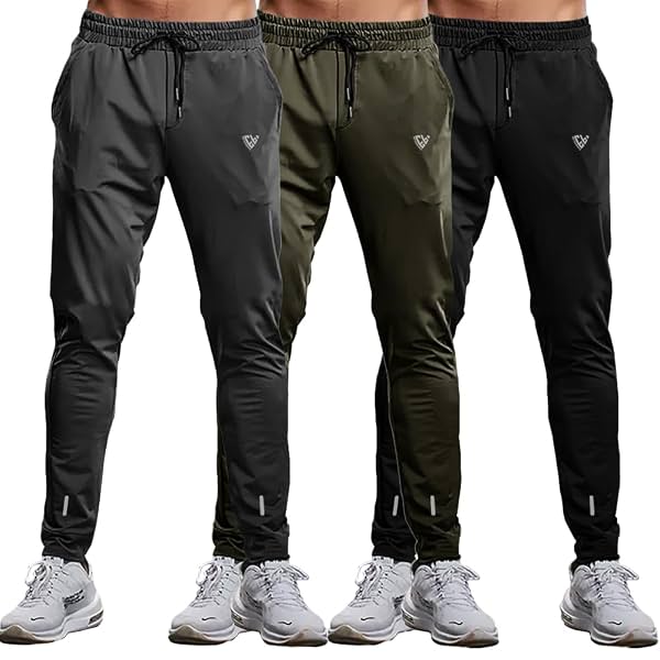 EYEBOGLER Mens Regular Fit Full Elastic Track Pant