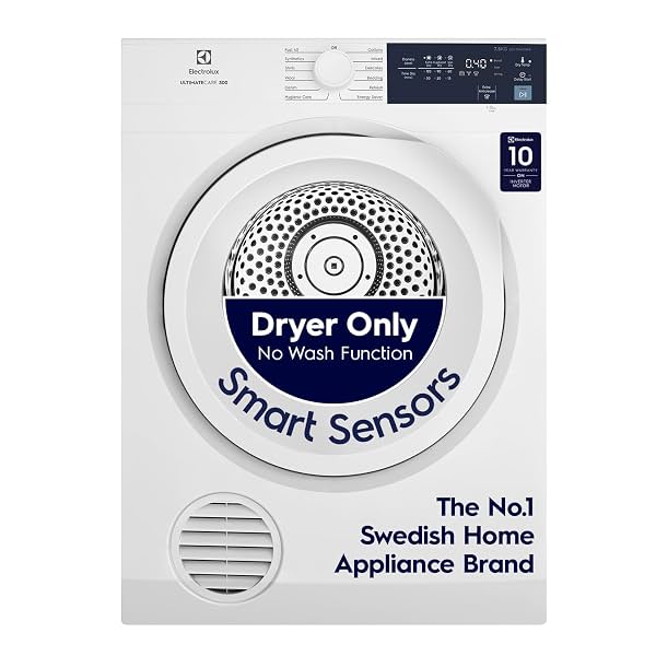Electrolux 7.5Kg Vented Dryer Reverse Tumbling Smart Sensors Colour Care
