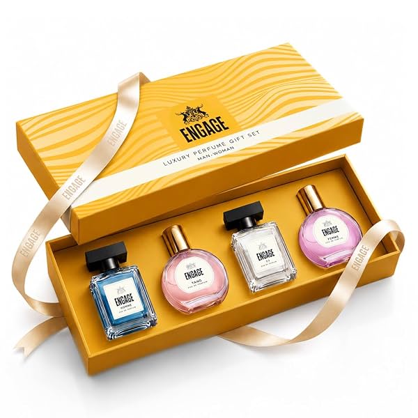 Engage Luxury Perfume Gift Set for Men & Women 80ml (20ml x 4)| Couple Gift