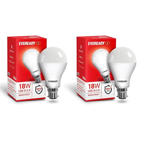 Eveready 18W LED Bulb | 1800 Lumen | 4KV Surge Protection | Long Life & Low Maintenance |