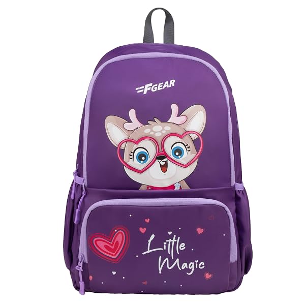 F Gear Little Magic Dark Purple 22 L Backpack|For Primary