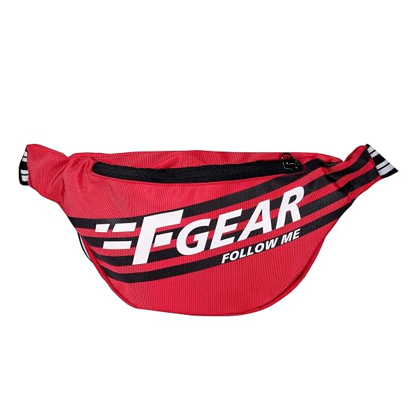 F Gear Polyester Enzo Red Sports Waist Bag