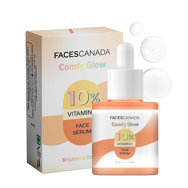 FACES CANADA Comfy Glow 10% Vitamin C Face Serum - 15ml | Brightens Complexion