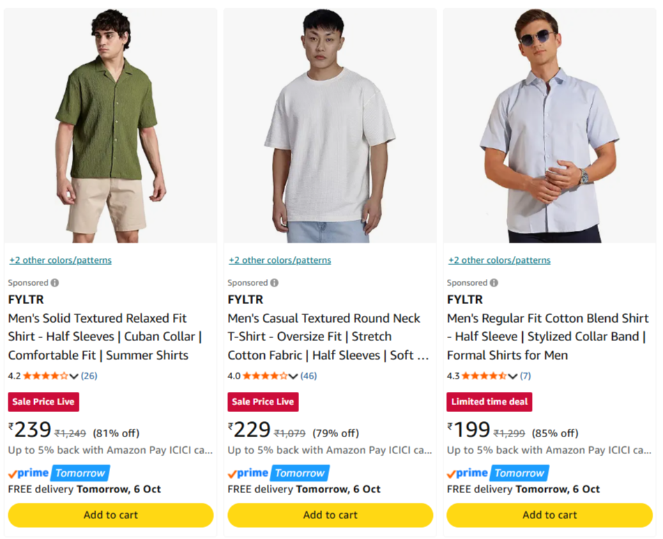FYLTR at minimum 70% Discount