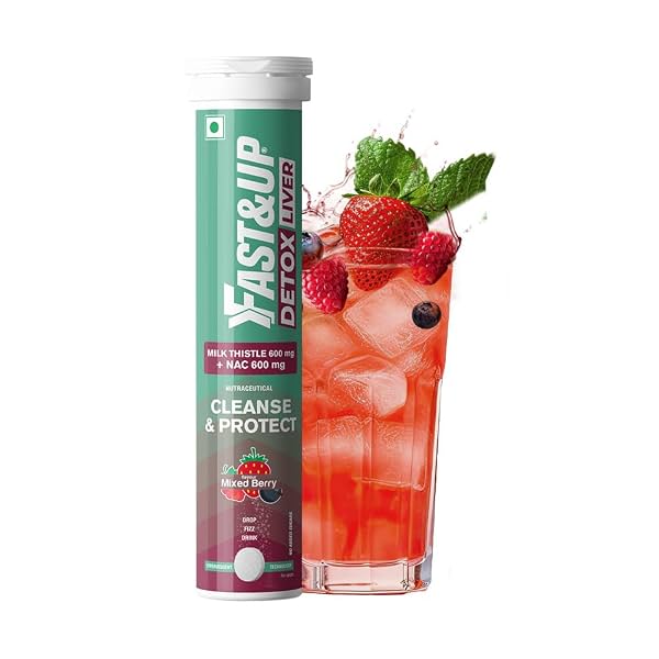Fast&Up Liver Detox Milk Thistle NAC Tablets