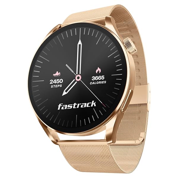 Fastrack Dezire FX1 1.38\' Smart Watch with BT Calling, 100+ Sports Modes, BP Monitoring, Functional Crown
