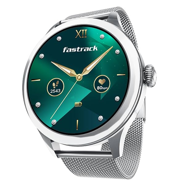 Fastrack Noir Pro 1.19" Super AMOLED Metal Smart Watch with 1000 Nits Brightness