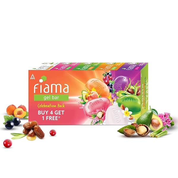 Fiama Gel Bar Celebration Pack 5 unique Bars 125g